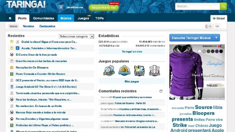 Taringa! - Captura antigua