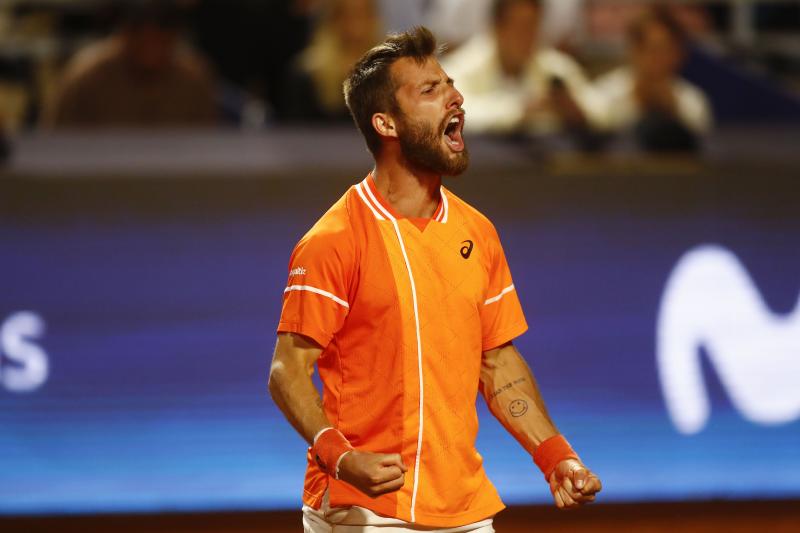 Corentin Moutet desclasificó el tenso cruce que tuvo con Nicolás Jarry. / Photosport