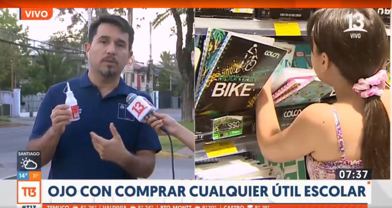 T13 - Seremi de Salud de la Región Metropolitana entregando recomendaciones sobre los útiles escolares