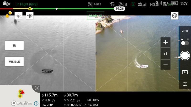 Búsqueda con drones de homicida de Coronel