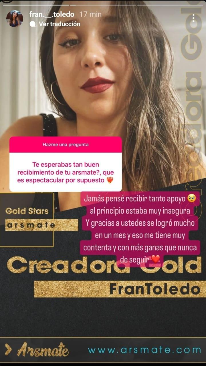 Respuesta Fran Toledo - Instagram