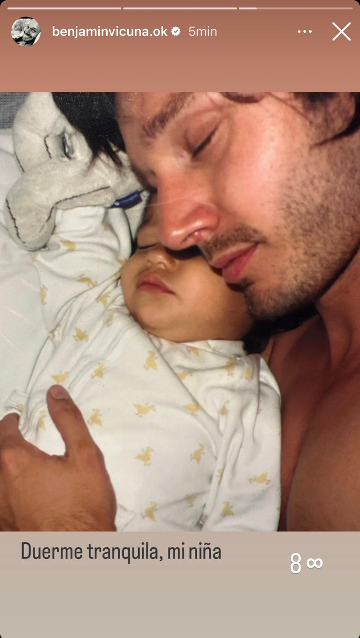 Instagram - Benjamín Vicuña y su hija Blanca