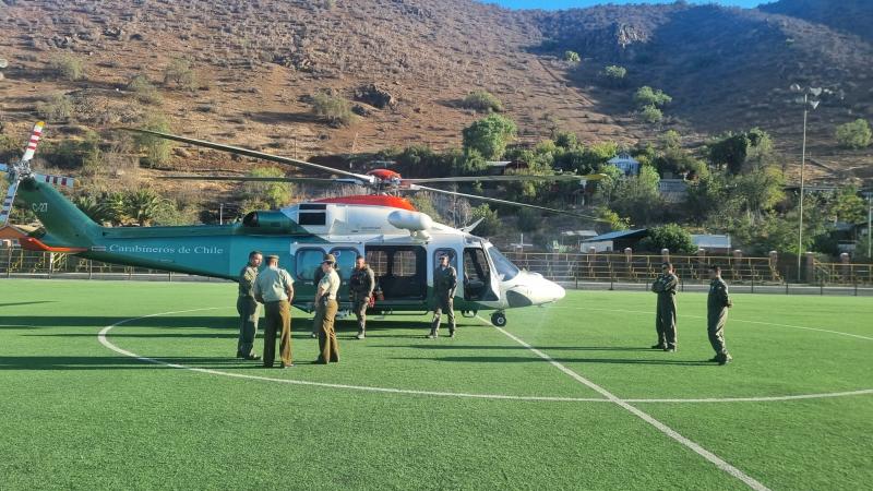 Búsqueda de jóvenes en Petorca - Carabineros