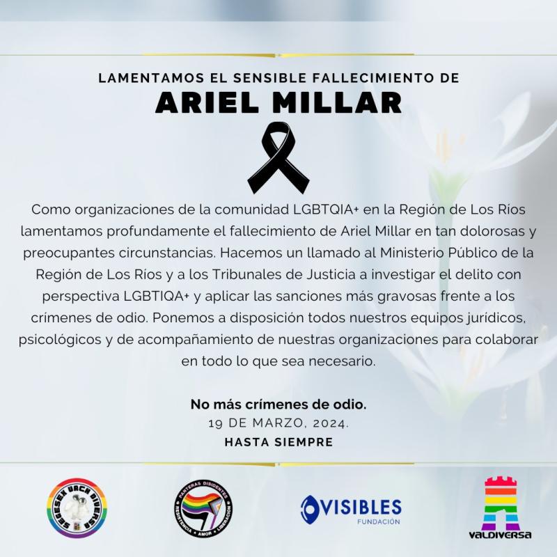 Comunicado por homicidio de joven en Valdivia - Movilh