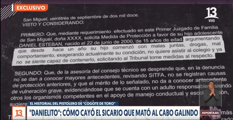 T13 - Así pedían Medida de Protección por joven que terminó matando a cabo