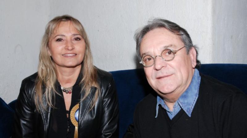 Comediante Coco Legrand y su esposa Magdalena Jullian