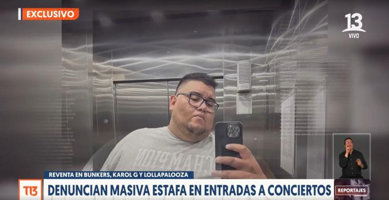 T13 - Denuncian masiva estafa en entradas a conciertos