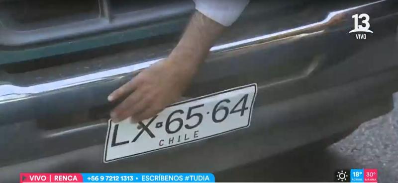 Canal 13 - Patente falsa en plena fiscalización