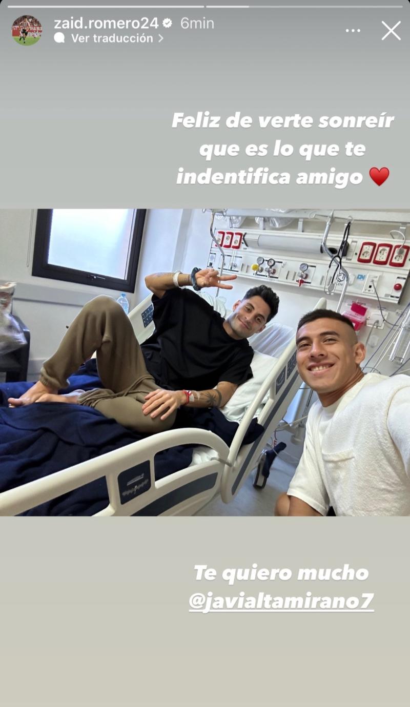 Javier Altamirano reapareció hospitalizado - Créditos: Instagram