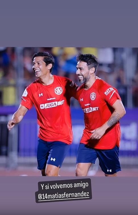 Jorge Valdivia invitó a Matías Fernández a volver al fútbol - Créditos: Instagram