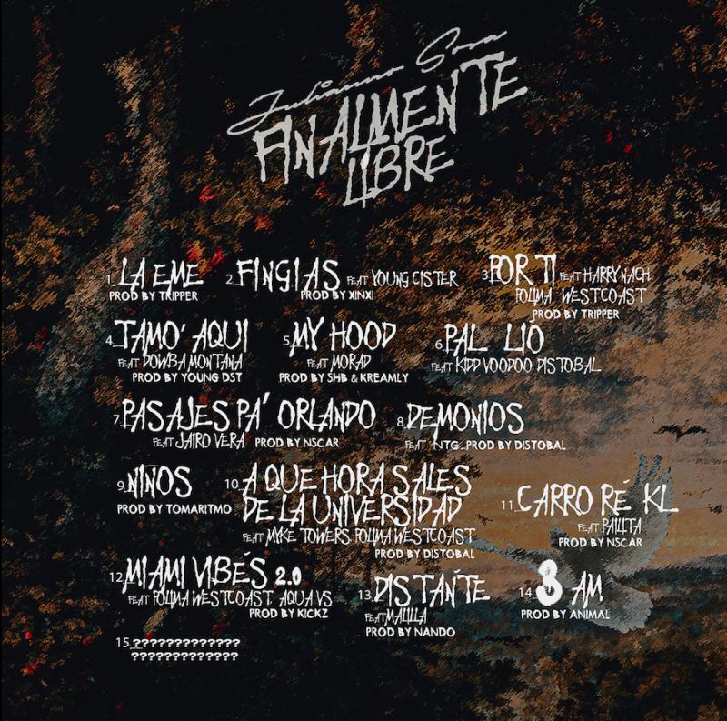 Tracklist Julianno Sosa