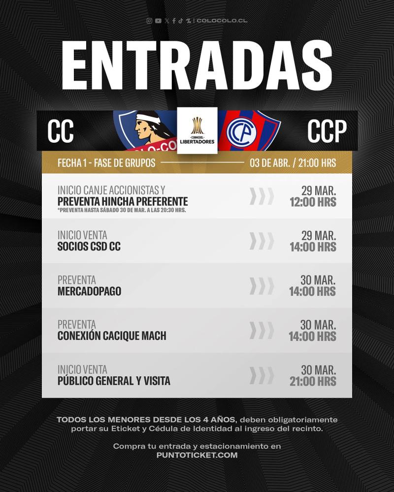 Colo Colo dio a conocer el precio de las entradas - Créditos: Instagram