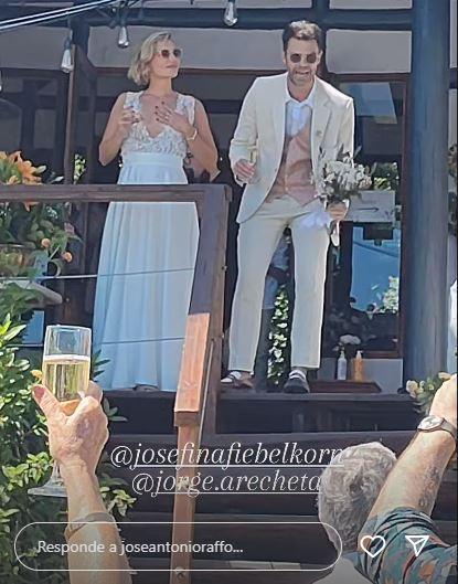 Instagram - Actores Jorge Arecheta y Josefina Fiebelkorn se casaron luego de más diez años de relación