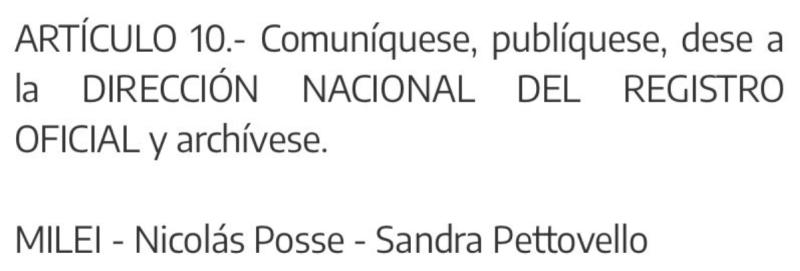 X - Milei firma aumento de salarios para el gabinete del Ejecutivo