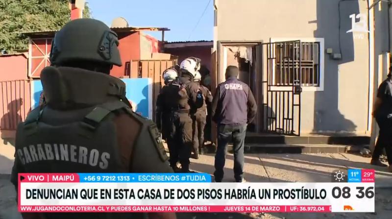 Operativo al interior de toma en Maipú - Tu Día