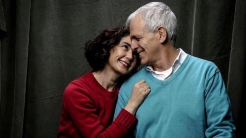 Augusto Góngora y Paulina Urrutia, protagonista de "a Memoria Infinita", nominada en los Premios Oscar 2024