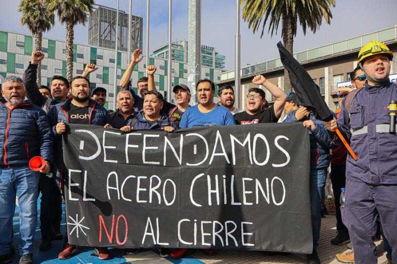 Agencia Uno - Protestas por cierre de Huachipato