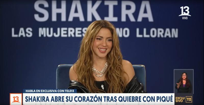 T13 - Shakira conversó en exclusivo con T13