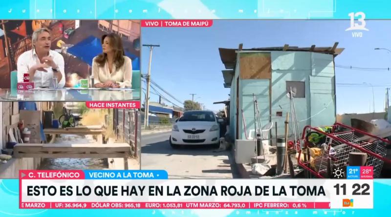 Interior de toma en la comuna de Maipú - Tu Día