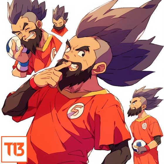 Arturo Vidal por Akira Toriyama en IA