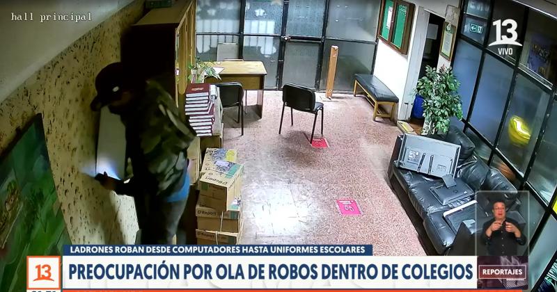 T13 - Preocupación por ola de robos dentro de colegios