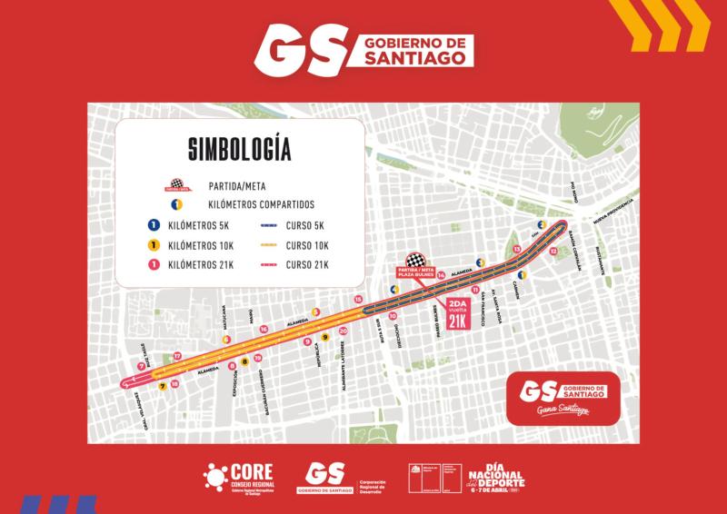 Transporte Informa - Anuncian cortes y desvíos en centro de Santiago para este domingo