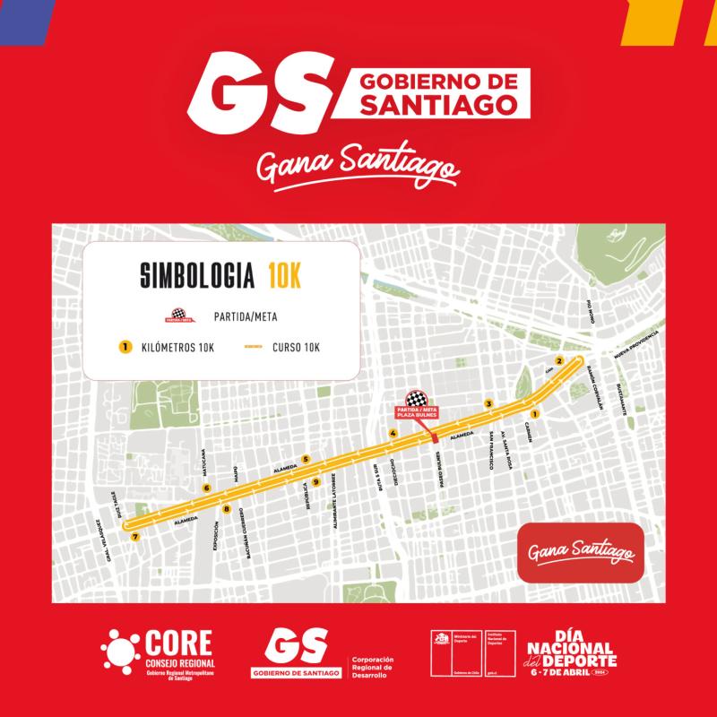 Transporte Informa - Anuncian cortes y desvíos en centro de Santiago para este domingo