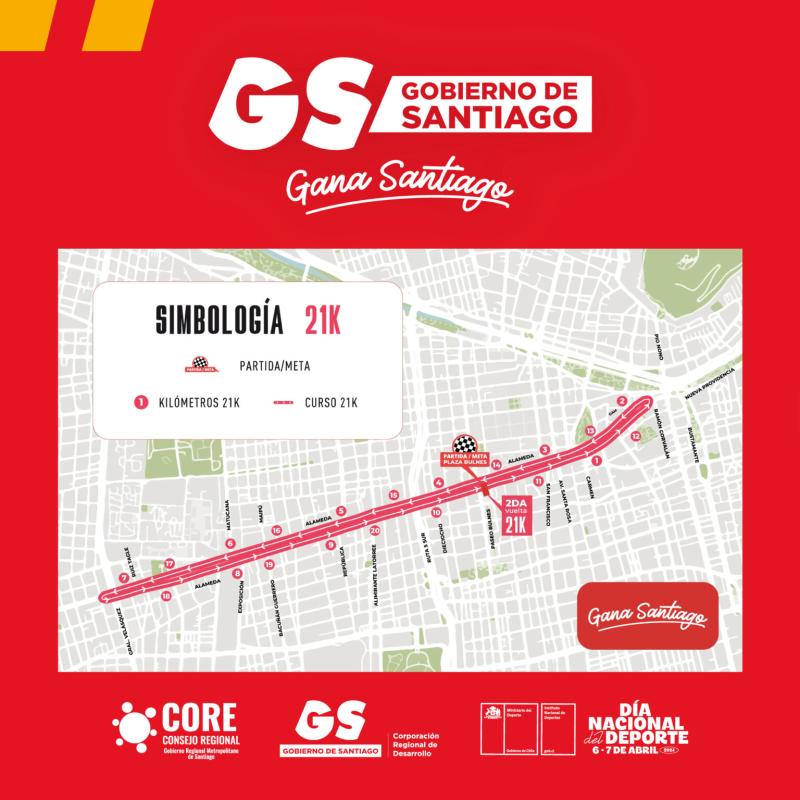 Transporte Informa - Anuncian cortes y desvíos en centro de Santiago para este domingo