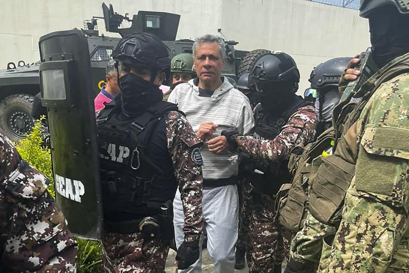 Detención de Jorge Glas en embajada de México - AFP