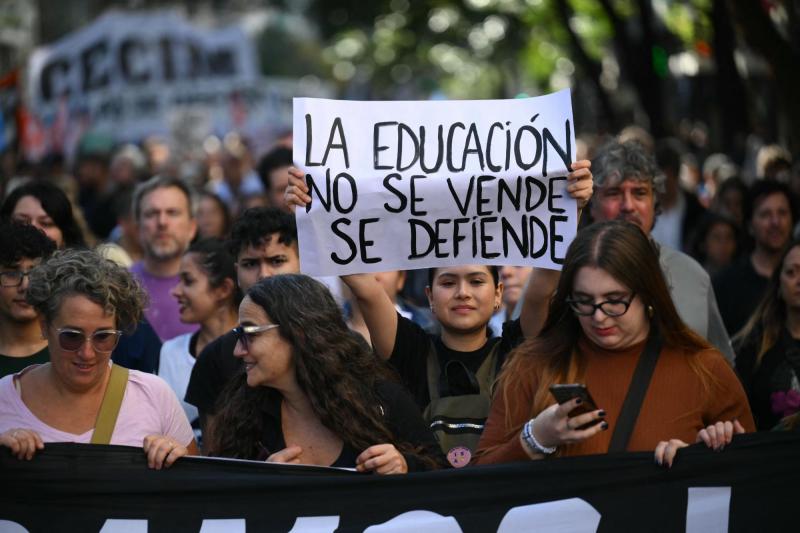 Protesta por la educación en Argentina - AFP