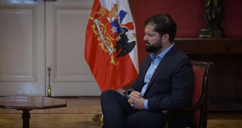 Presidente Boric se reúne con el embajador de Chile en Venezuela, Jaime Gazmuri