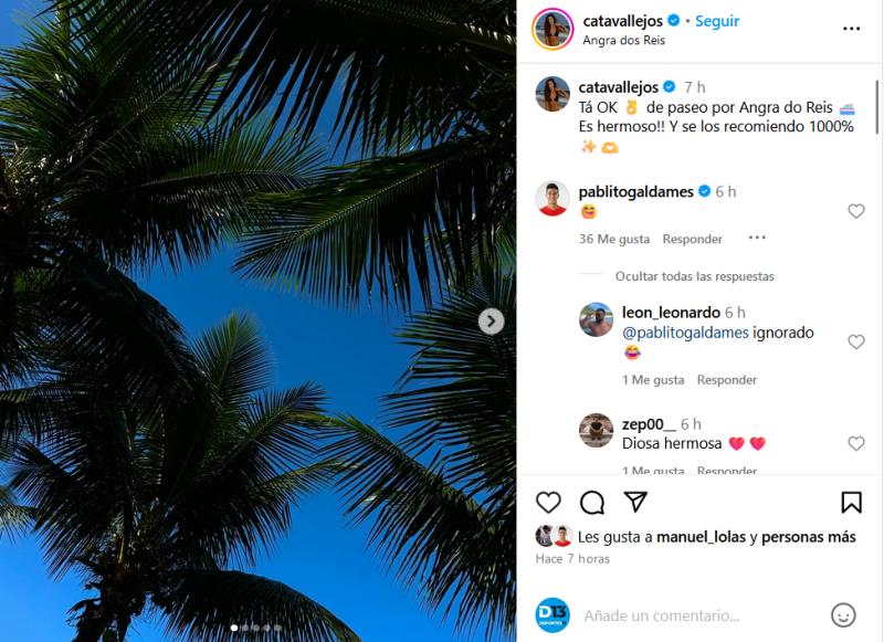 Pablo Galdames está saliendo con Catalina Vallejos / Créditos: Instagram