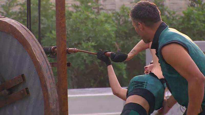 Canal 13 - Oriana Marzoli sufre accidente en '¿Ganar o Servir?'