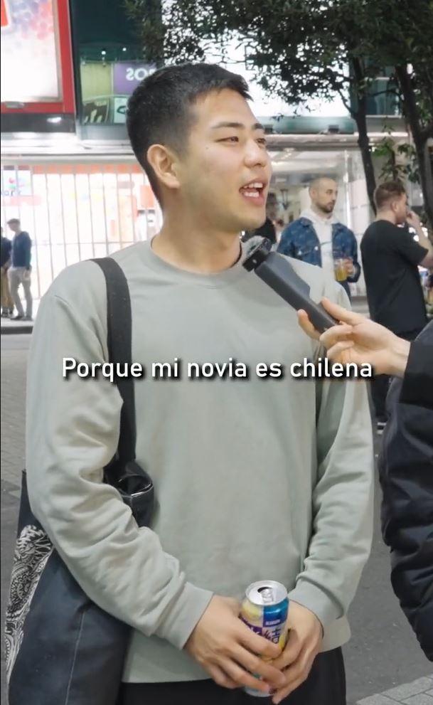 Captura TikTok - Japonés causó furor en redes sociales