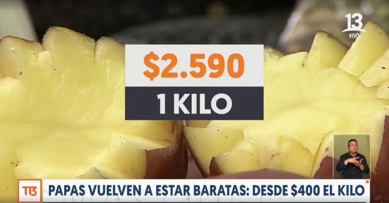 T13 - Alto valor de las papas