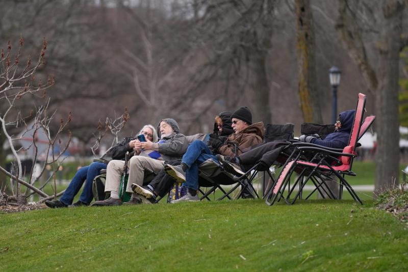 Cataratas del Niágara, día del eclipse total de sol - AFP