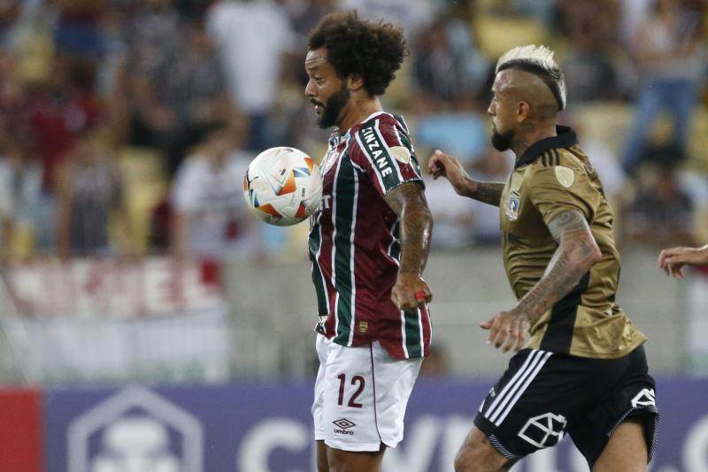 Arturo Vidal y Marcelo sacaron chispas en la Copa Libertadores 2024 - Crédito: Photosport