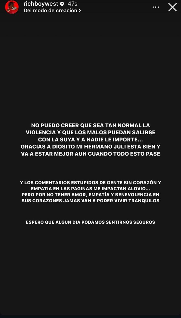 Instagram - La reacción de Polimá Westcoast al ataque a Julianno Sosa