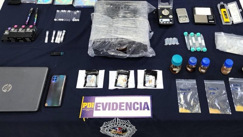 Incautación de DMT en San Bernardo - PDI