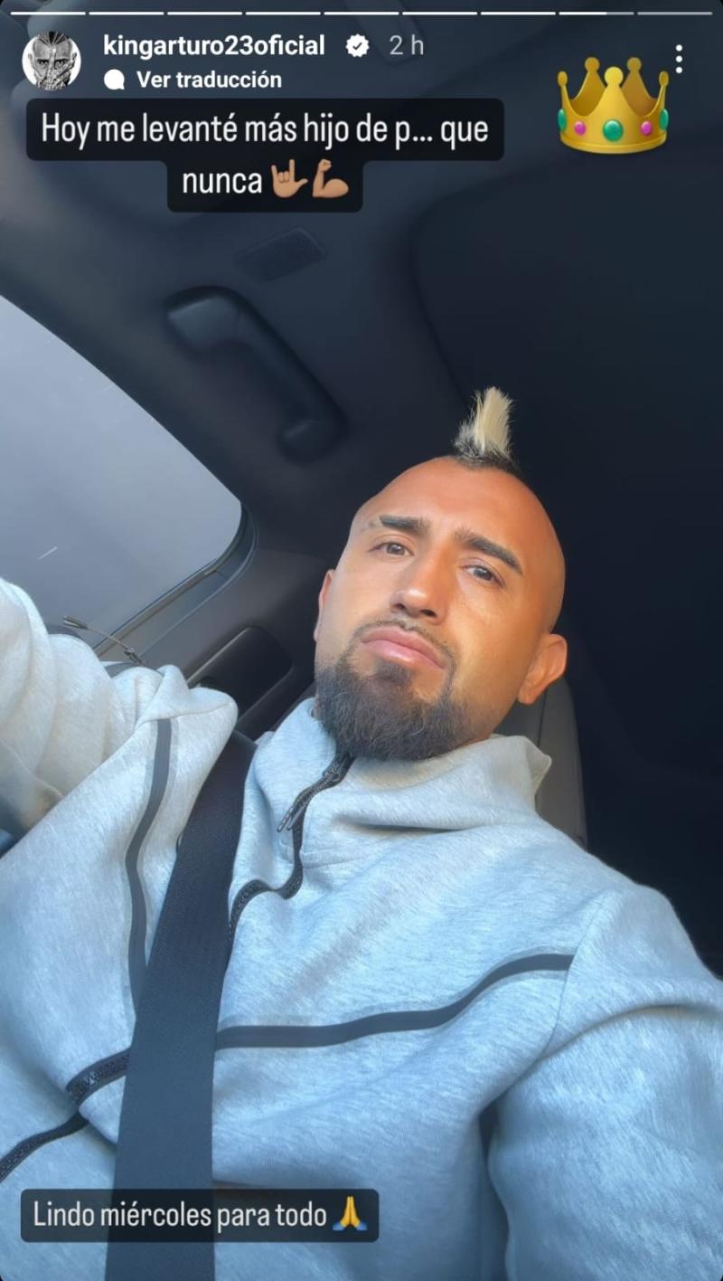 Arturo Vidal publicó un desafiante mensaje en su cuenta de Instagram. / Foto: Instagram