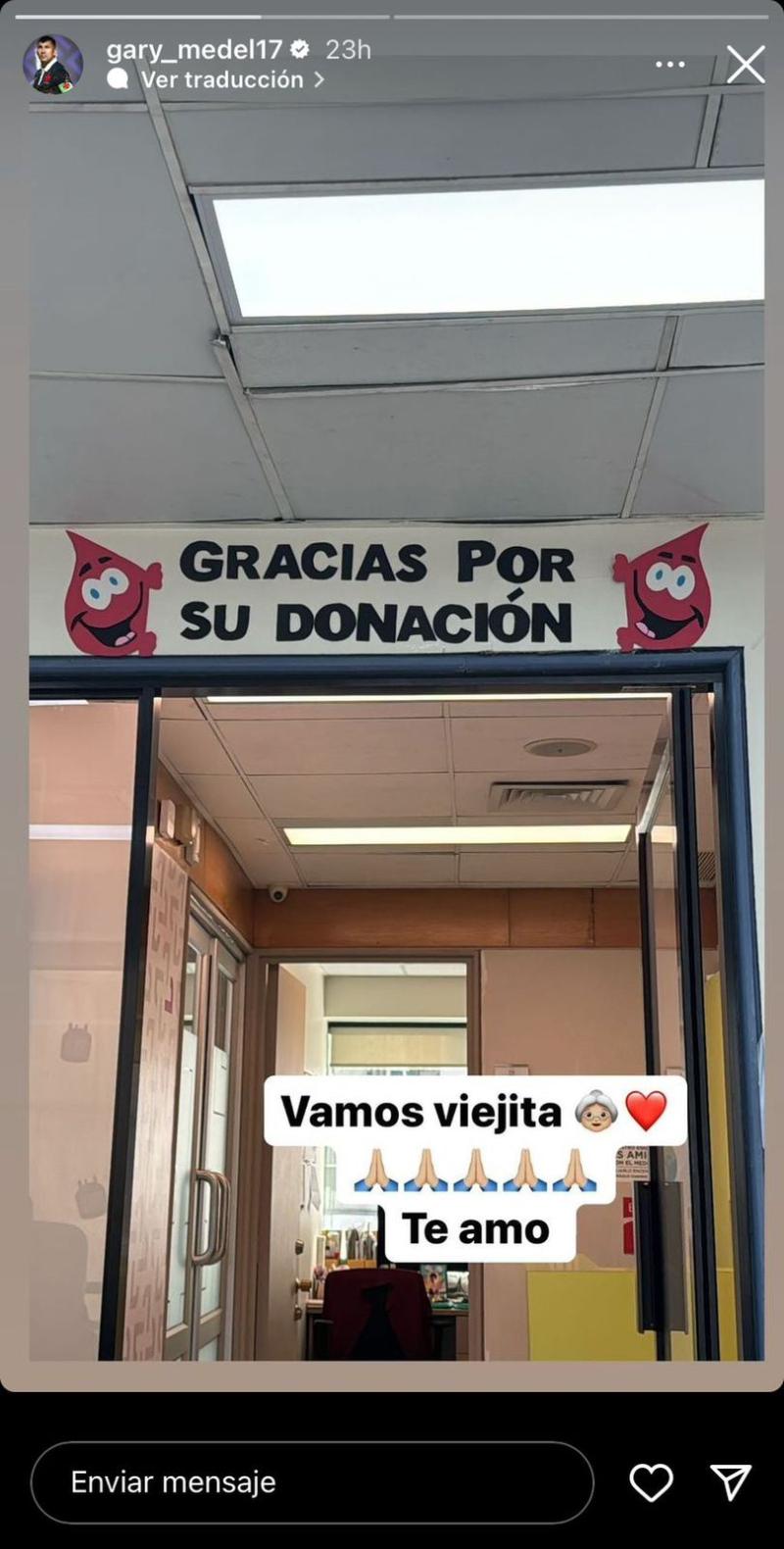 Instagram - Gary Medel pidiendo donadores de sangre
