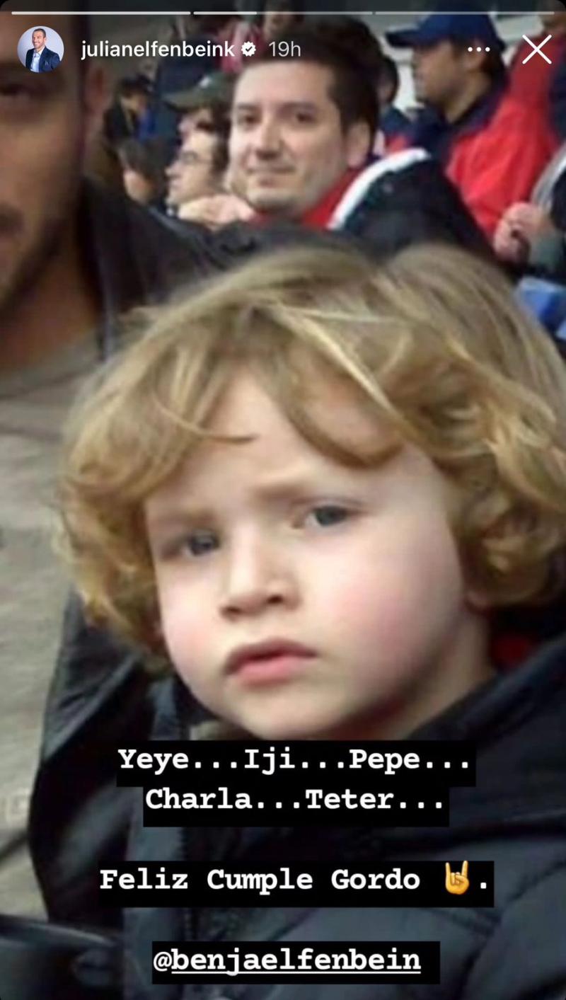 Instagram - Benjamín, hijo de Julián Elfenbein y Daniela Kirberg