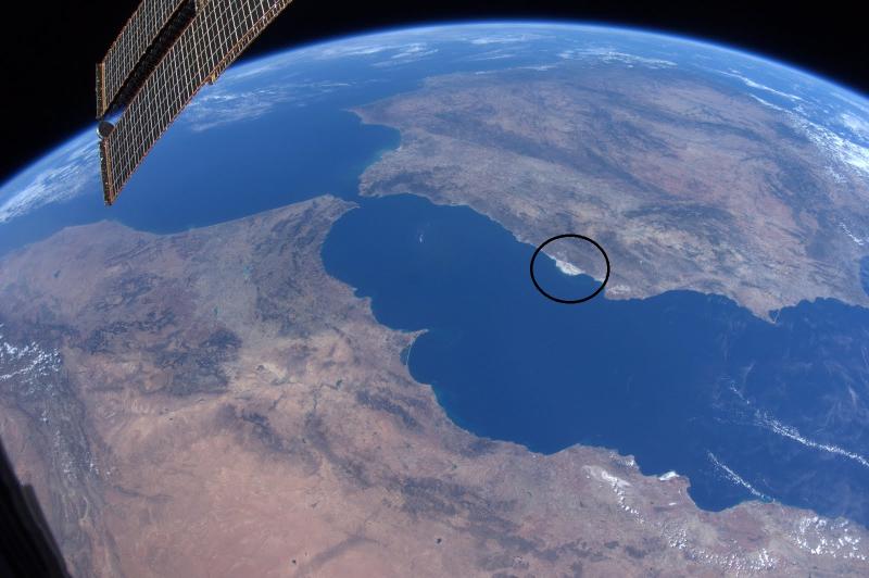 Mar de Plástico visto desde el espacio - ISS / NASA