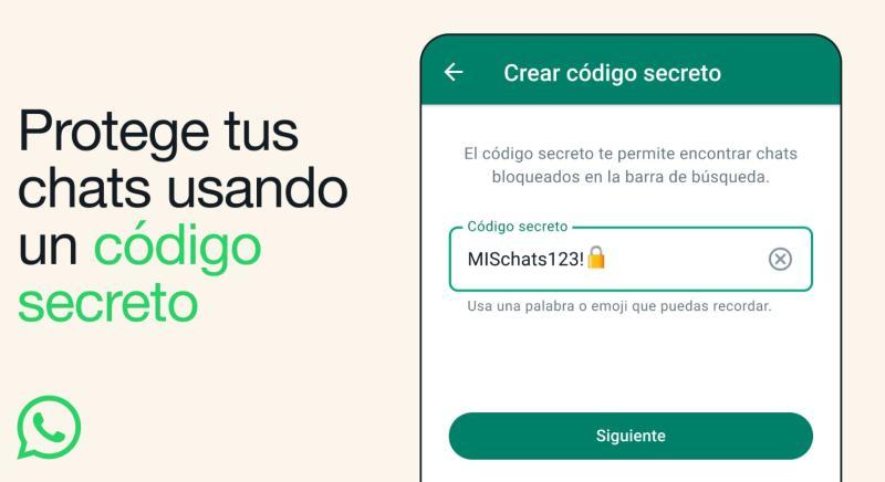 Código secreto para bloqueo de chats en WhatsApp