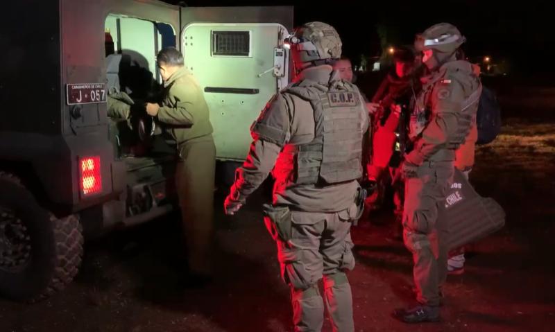 T13 - COP de Carabineros en Cañete tras atentado a funcionarios policiales.