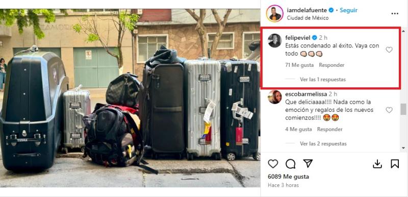 Instagram - Publicación de Cristián de la Fuente