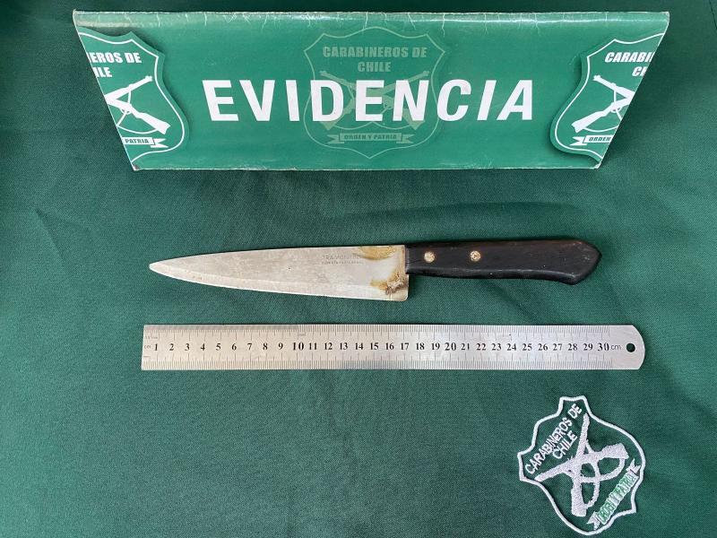 Carabineros - Evidencia del ataque en Valparaíso