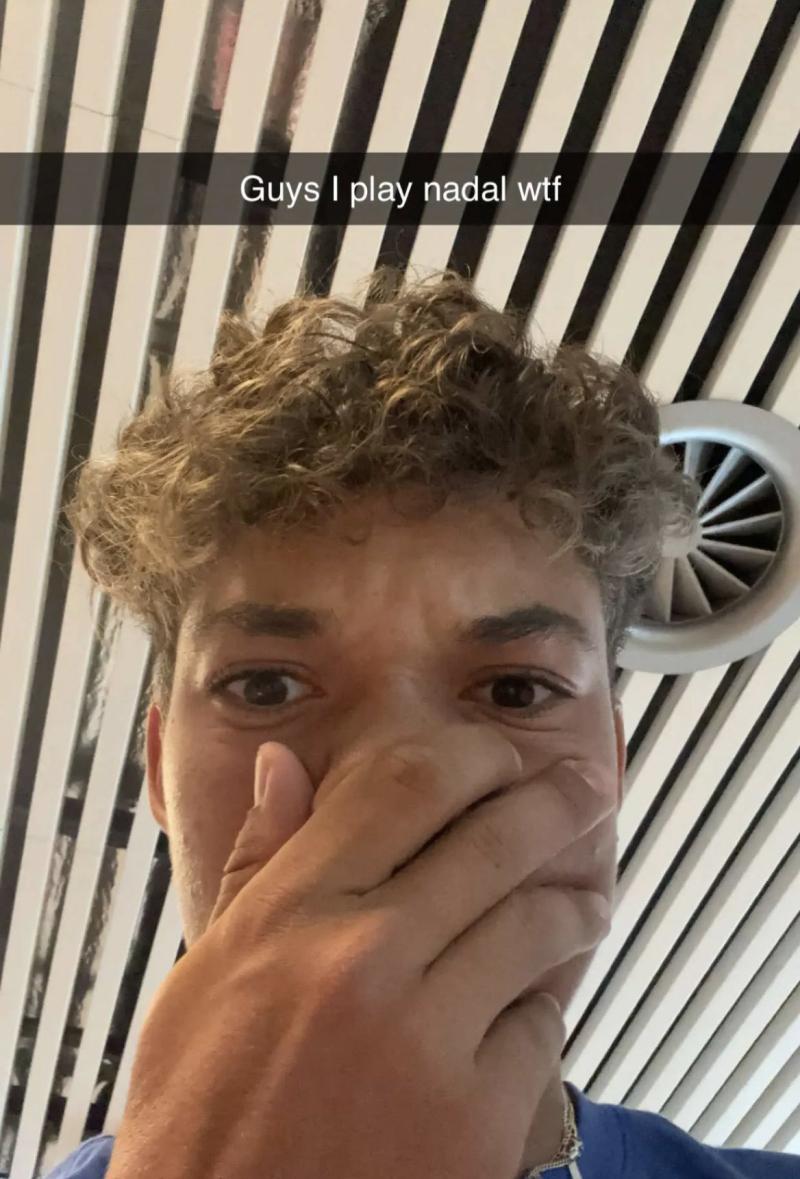 Darwin Blanch no lo podía creer cuando se enteró que jugaría con Nadal en Madrid - Instagram