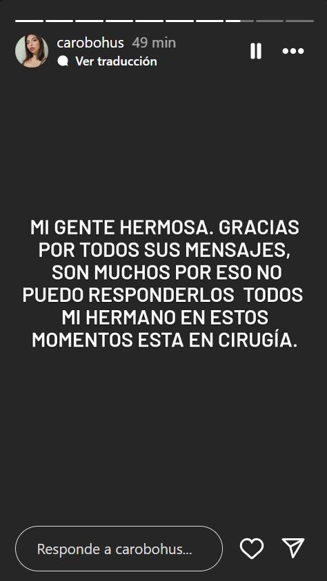 Estado de salud de Jean Bohus - Instagram