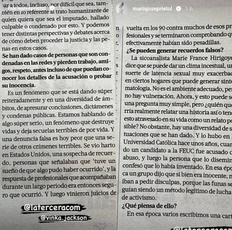 Instagram - María José Prieto